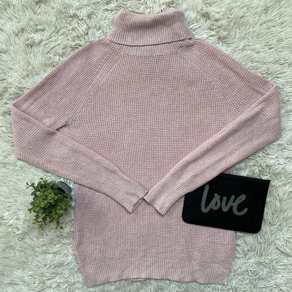 J. Crew Mercantile Turtleneck Sweater 💗 Pink - Picture 2 of 12